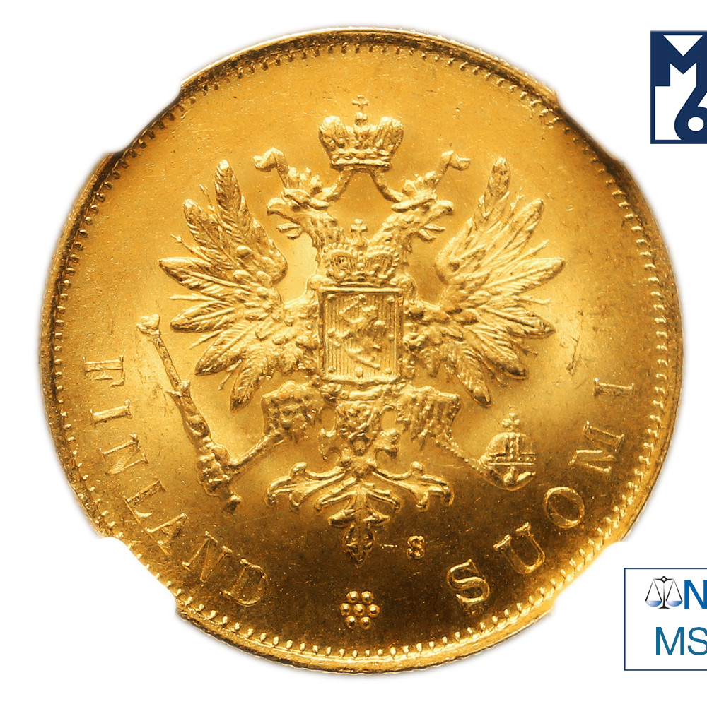 10 марок 1882 года S Для Финляндии