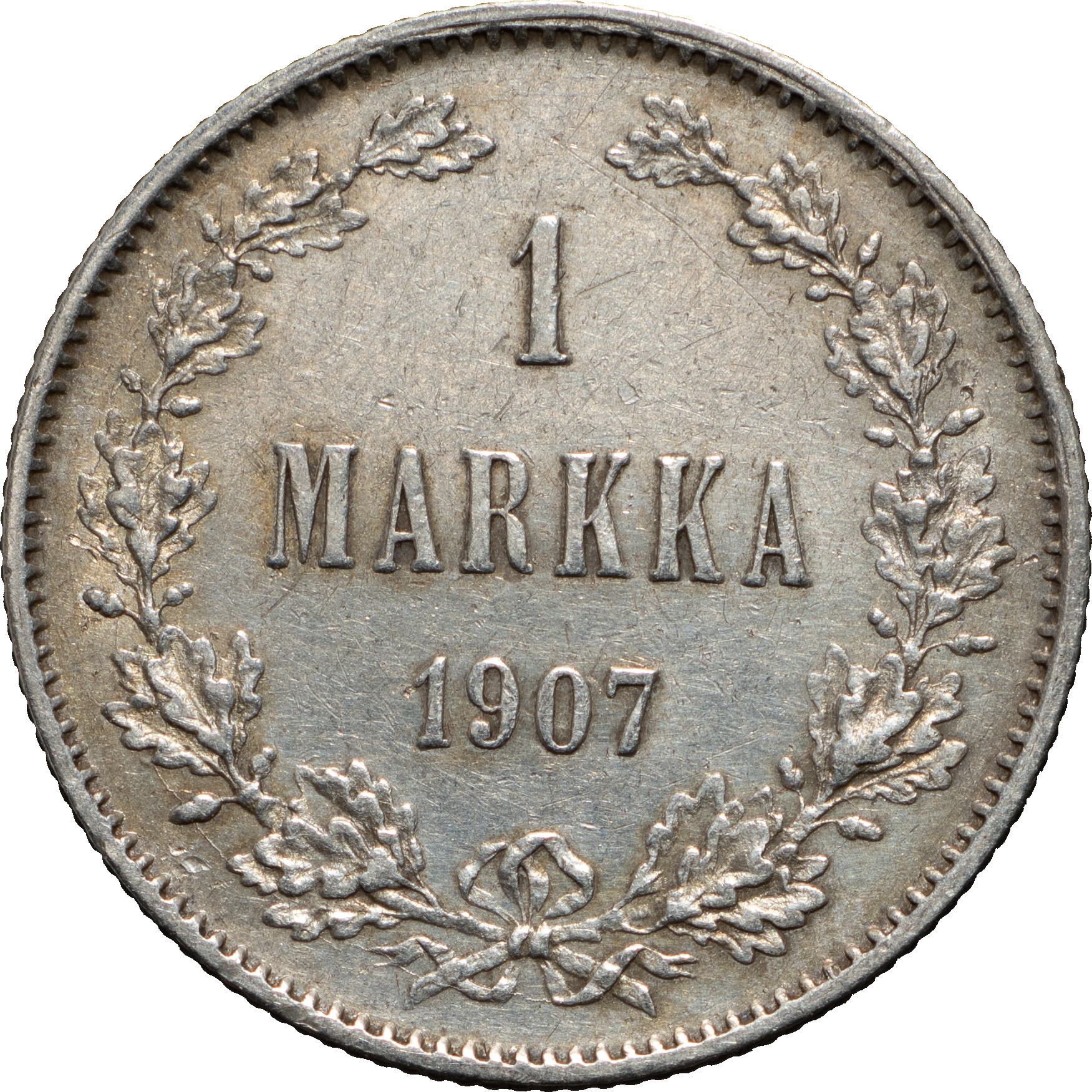 1 марка 1907 года L Для Финляндии