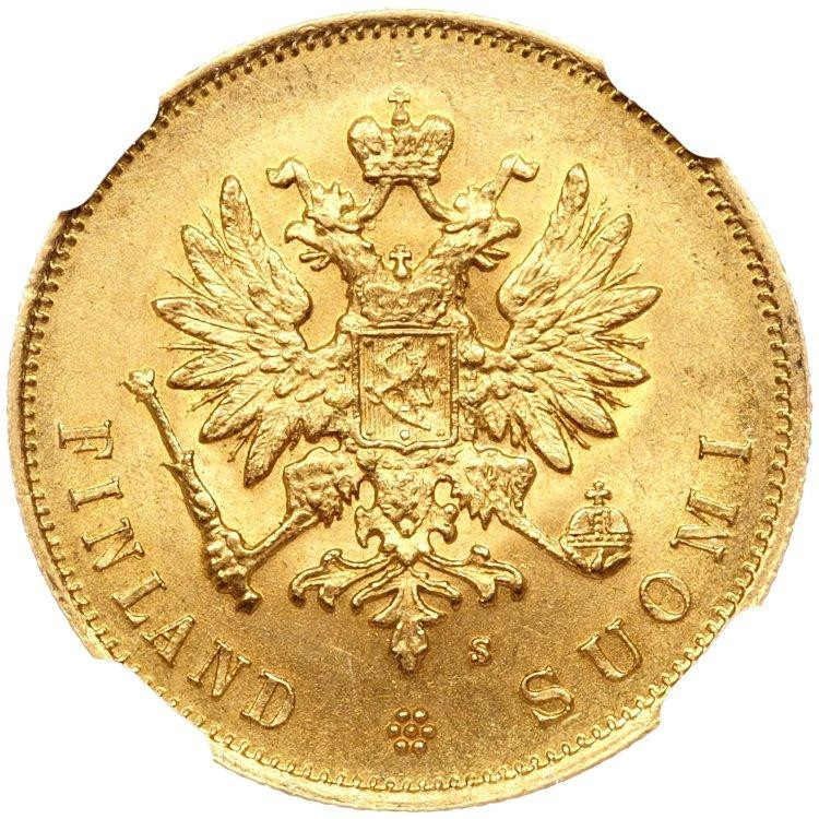 10 марок 1882 года S Для Финляндии