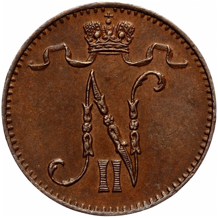 1 пенни 1895 года Для Финляндии