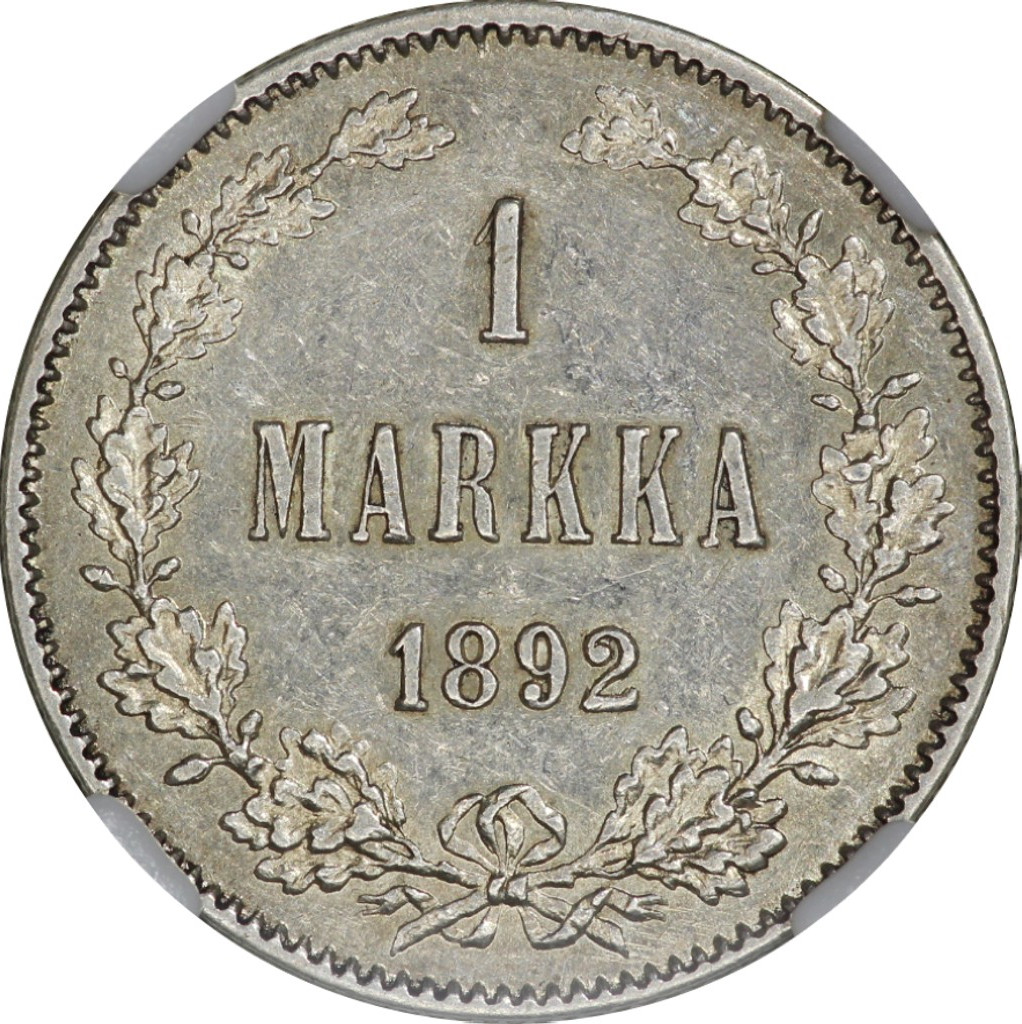 1 марка 1892 года L Для Финляндии