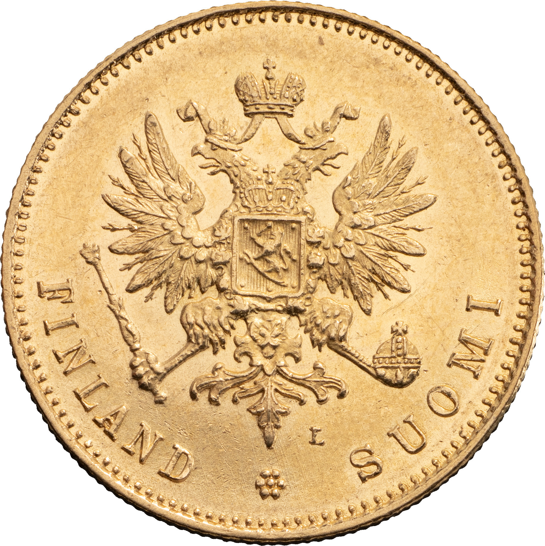 20 марок 1891 года L Для Финляндии