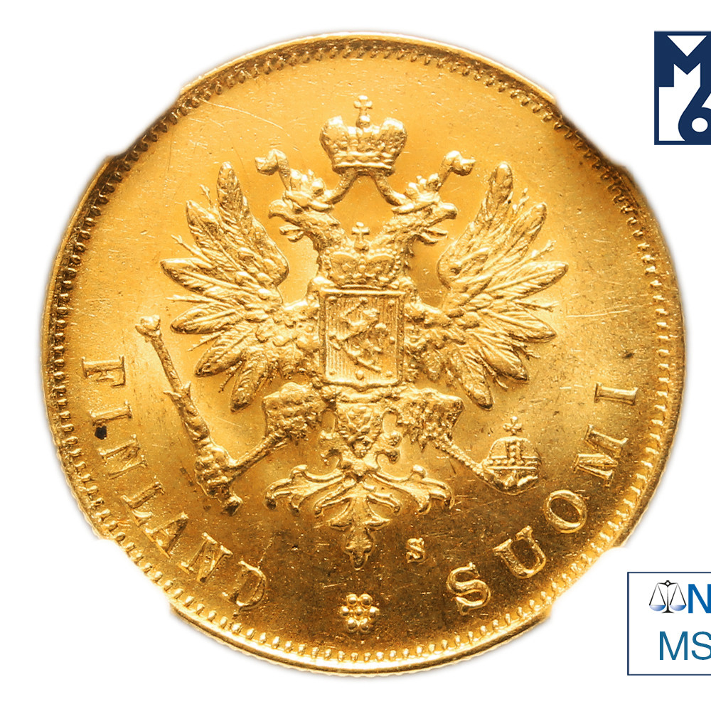 10 марок 1882 года S Для Финляндии