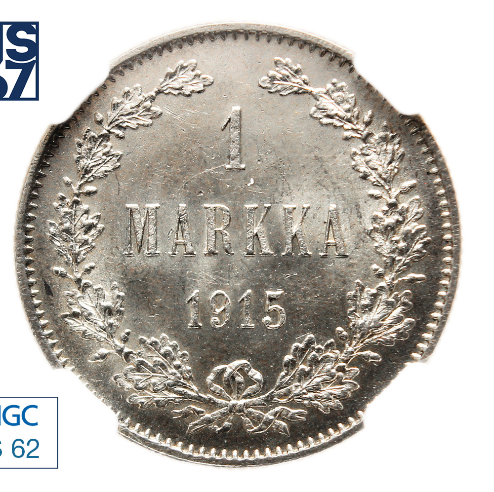 1 марка 1915 года S Для Финляндии