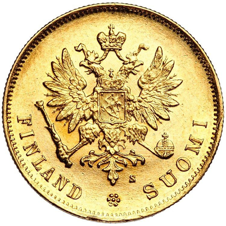 10 марок 1881 года S Для Финляндии