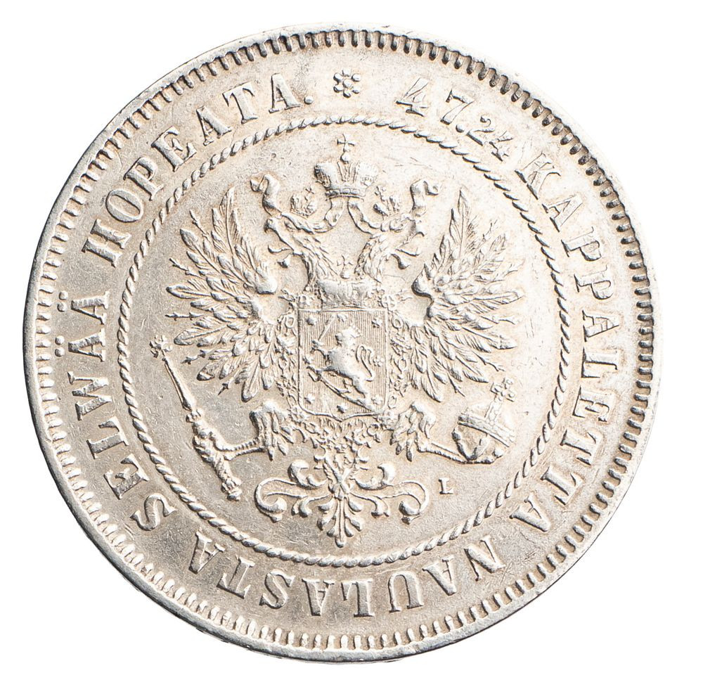 2 марки 1908 года L Для Финляндии