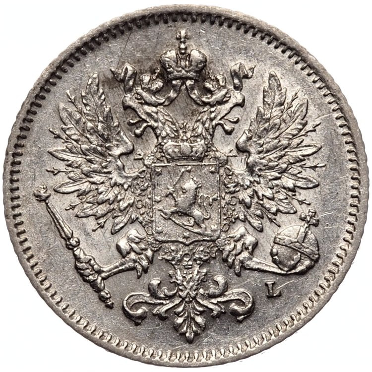 25 пенни 1910 года L Для Финляндии