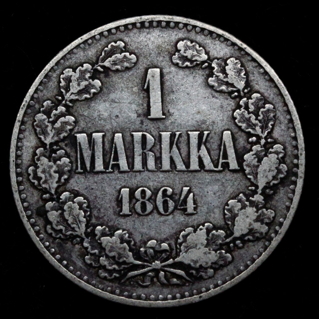 1 марка 1864 года S Для Финляндии