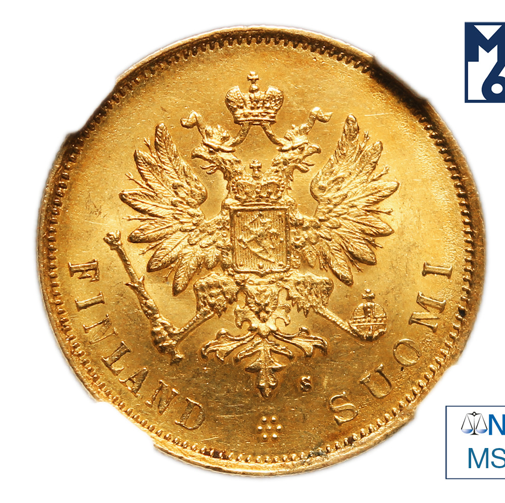 10 марок 1879 года S Для Финляндии