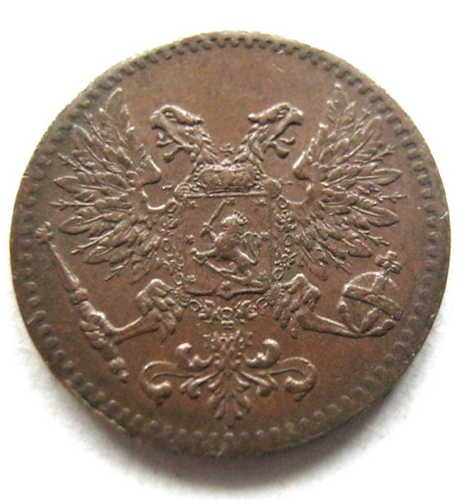 1 пенни 1917 года Для Финляндии