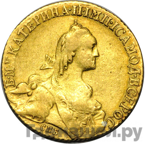 10 рублей 1769 года СПБ