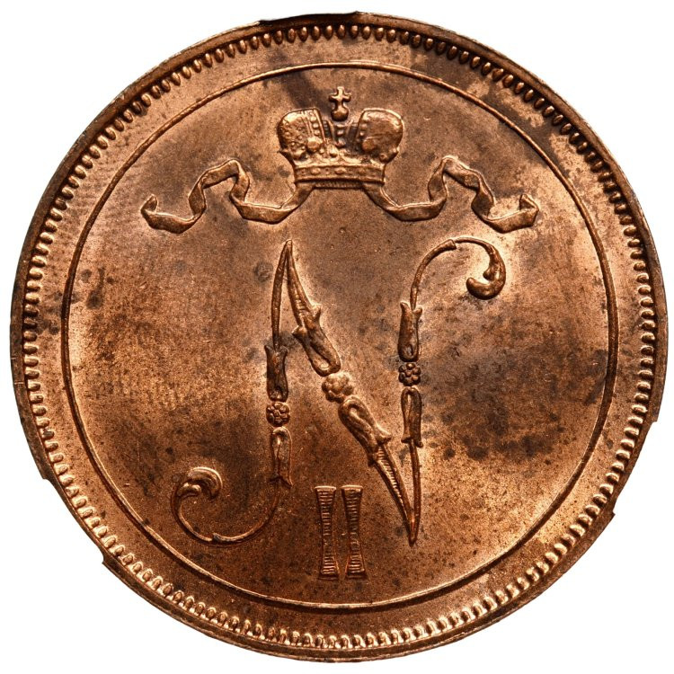 10 пенни 1914 года Для Финляндии