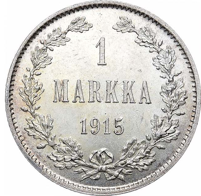 1 марка 1915 года S Для Финляндии