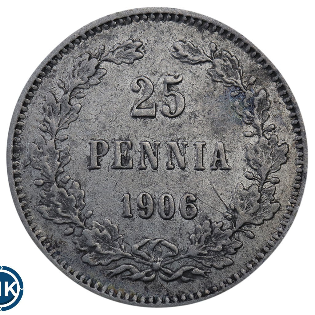 25 пенни 1906 года L Для Финляндии