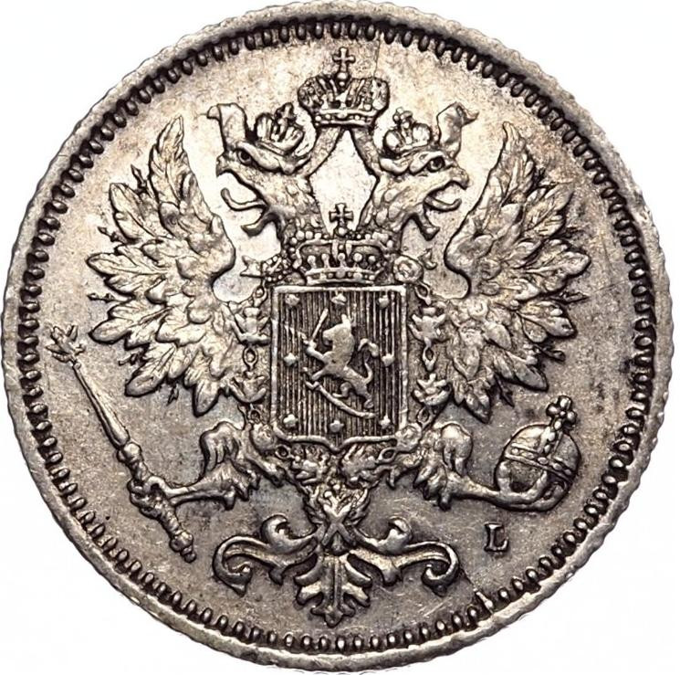 25 пенни 1891 года L Для Финляндии