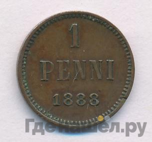 1 пенни 1888 года Для Финляндии