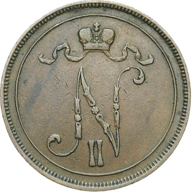 10 пенни 1895 года Для Финляндии