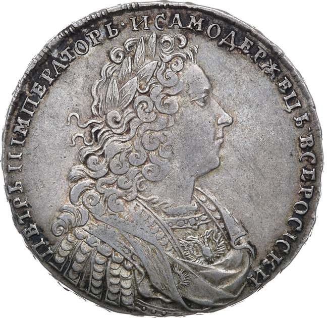 1 рубль 1729 года