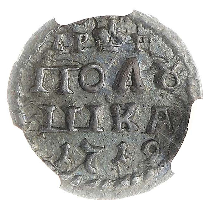 Полушка 1719 года