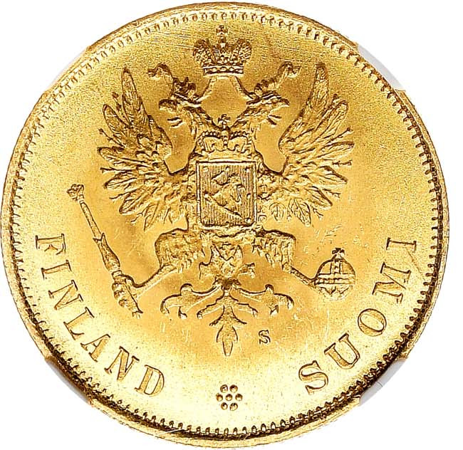 10 марок 1878 года S Для Финляндии