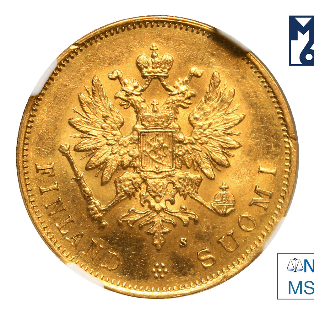 10 марок 1882 года S Для Финляндии