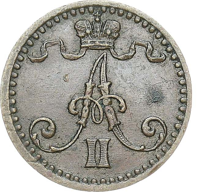 1 пенни 1869 года Для Финляндии