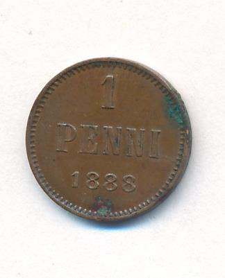 1 пенни 1888 года Для Финляндии