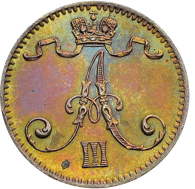 1 пенни 1894 года Для Финляндии