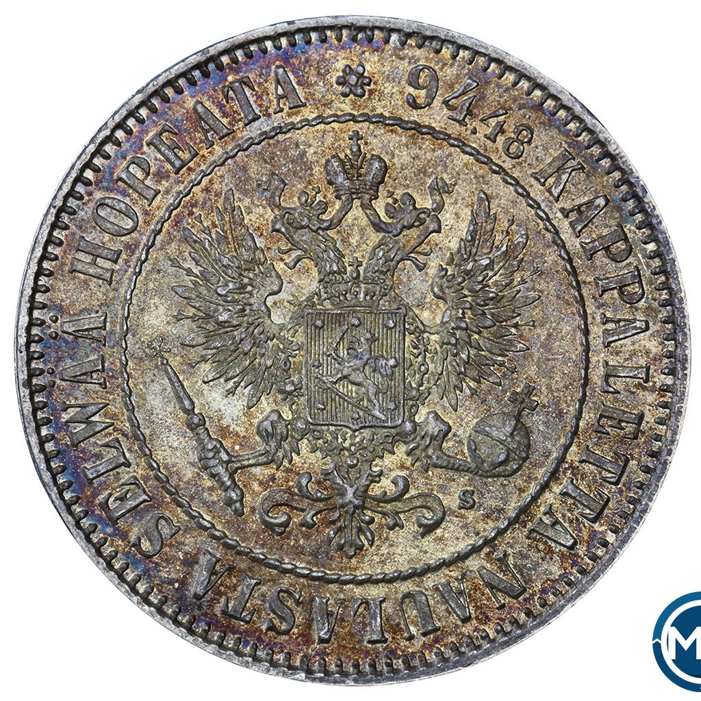 1 марка 1915 года S Для Финляндии