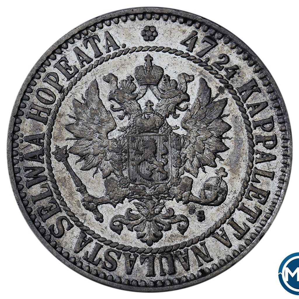 2 марки 1865 года S Для Финляндии