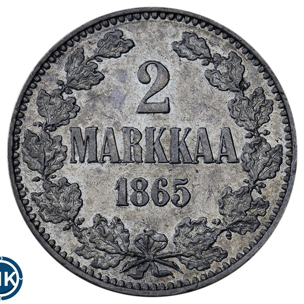 2 марки 1865 года S Для Финляндии