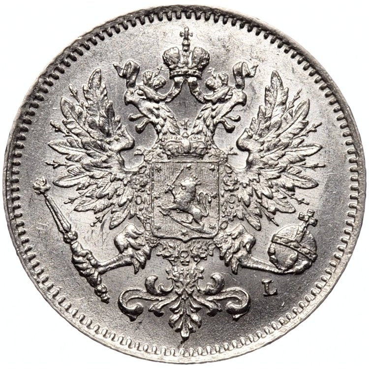 25 пенни 1909 года L Для Финляндии