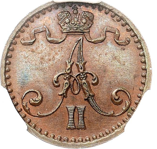 1 пенни 1871 года Для Финляндии