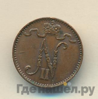 1 пенни 1907 года Для Финляндии
