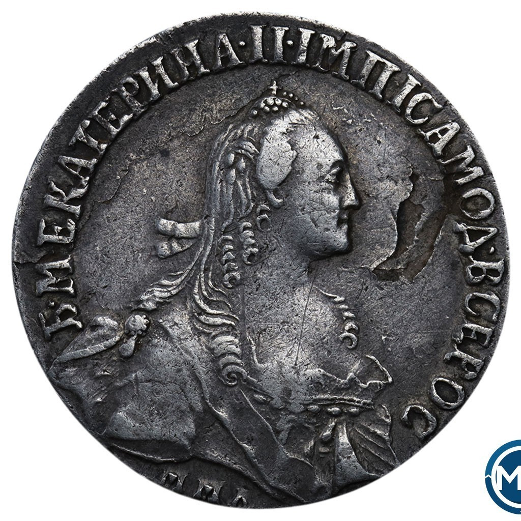 Полуполтинник 1774 года ММД СА