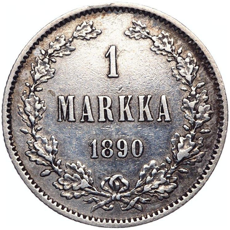 1 марка 1890 года L Для Финляндии