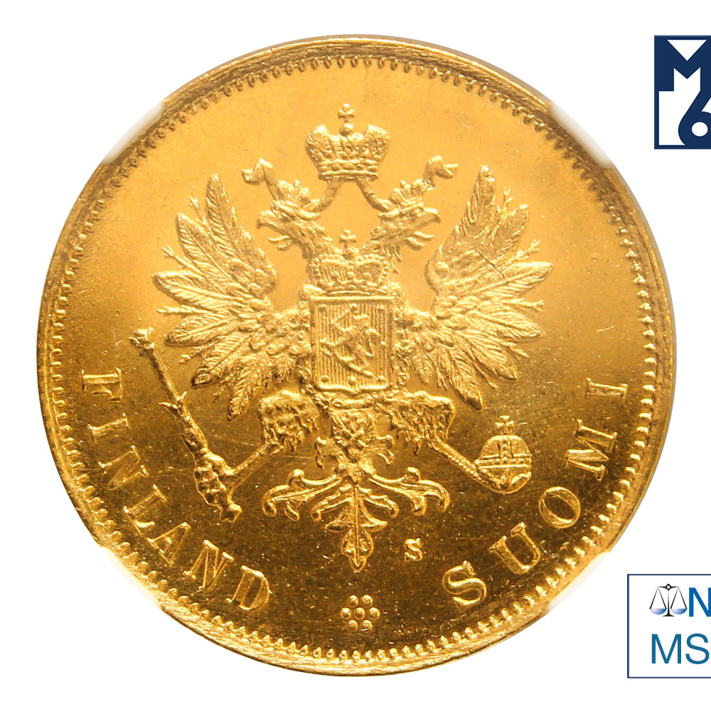 10 марок 1879 года S Для Финляндии