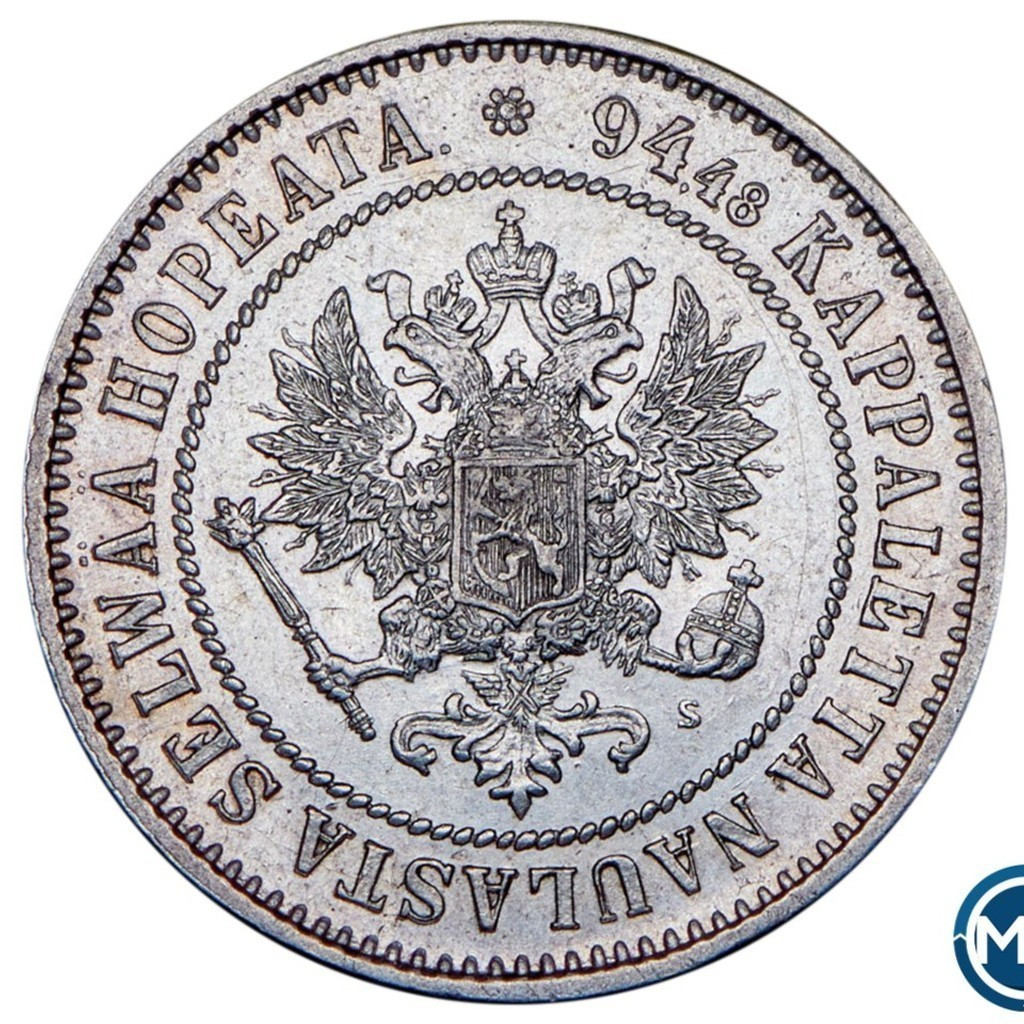 1 марка 1872 года S Для Финляндии