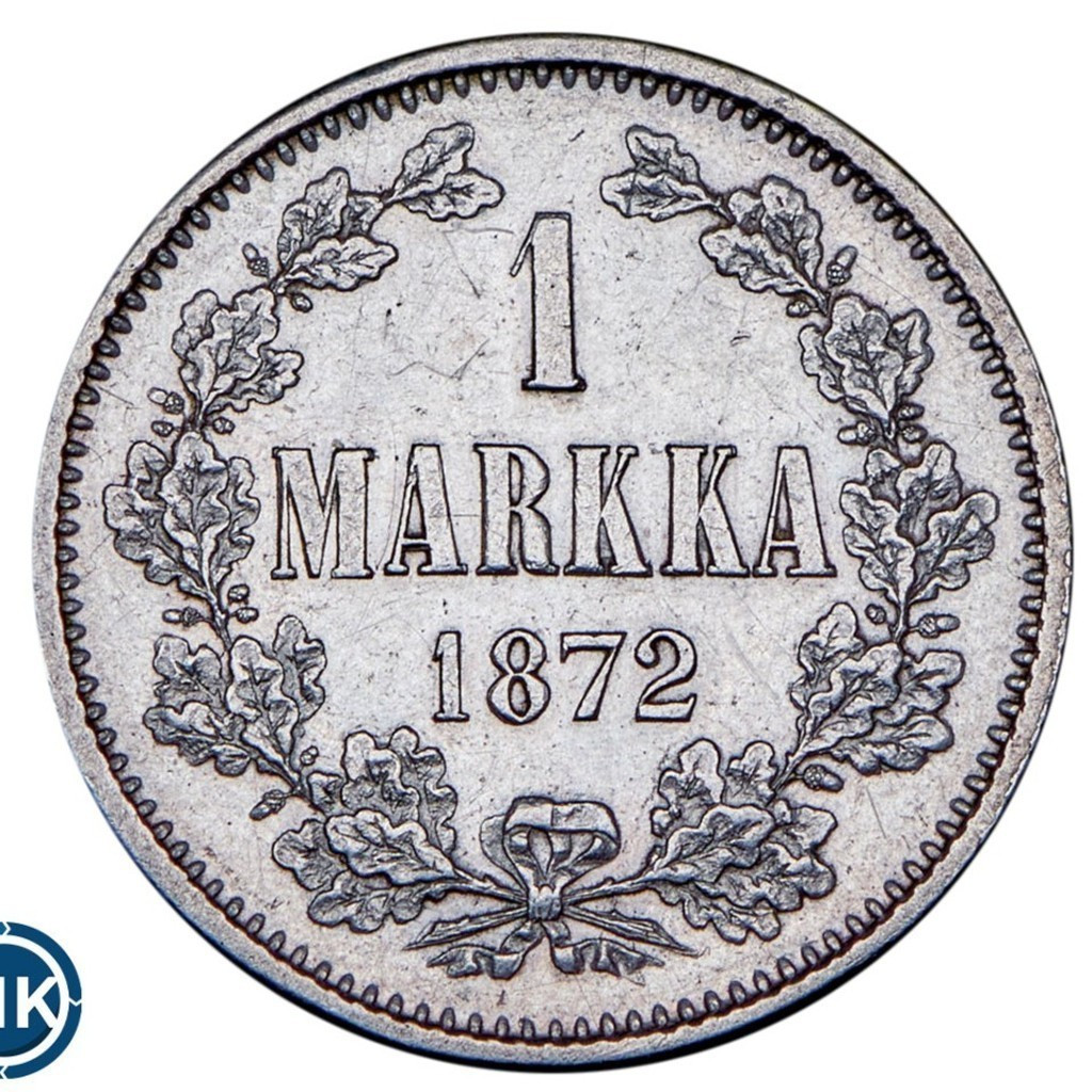 1 марка 1872 года S Для Финляндии