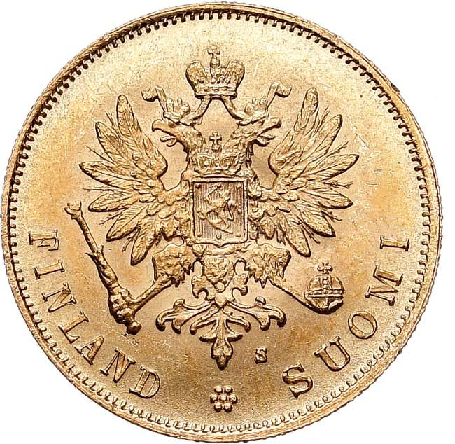 10 марок 1882 года S Для Финляндии