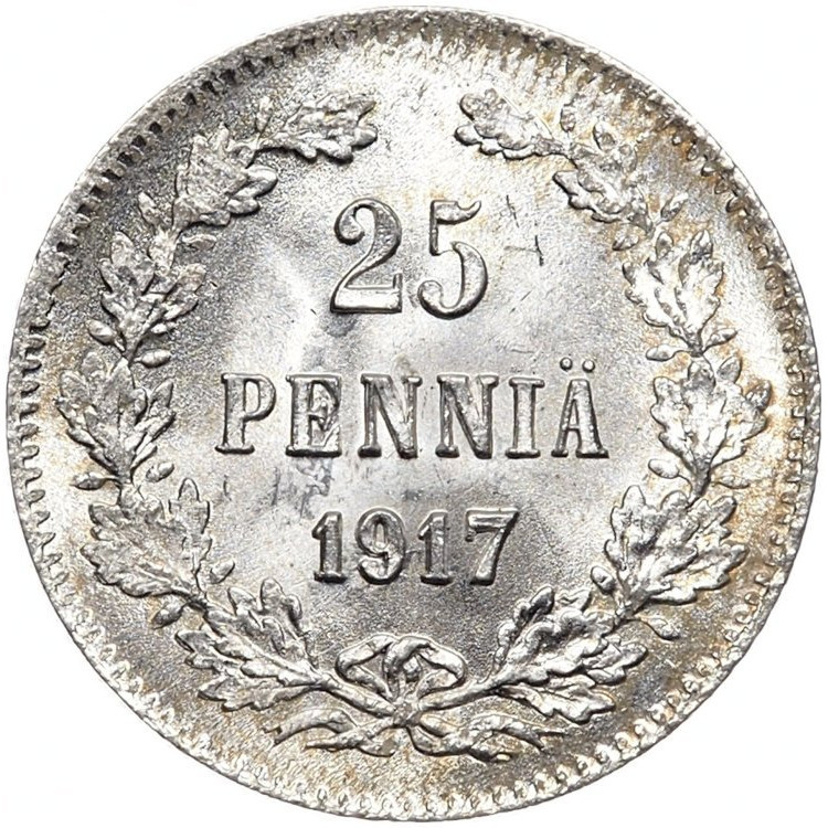 25 пенни 1917 года