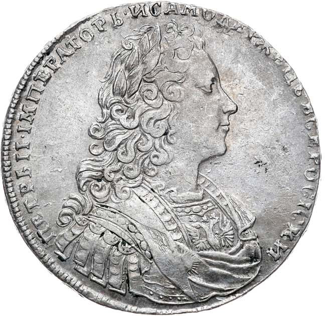 1 рубль 1729 года