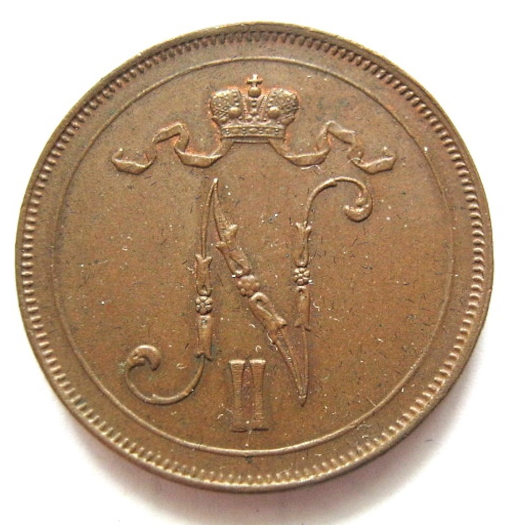 10 пенни 1916 года Для Финляндии