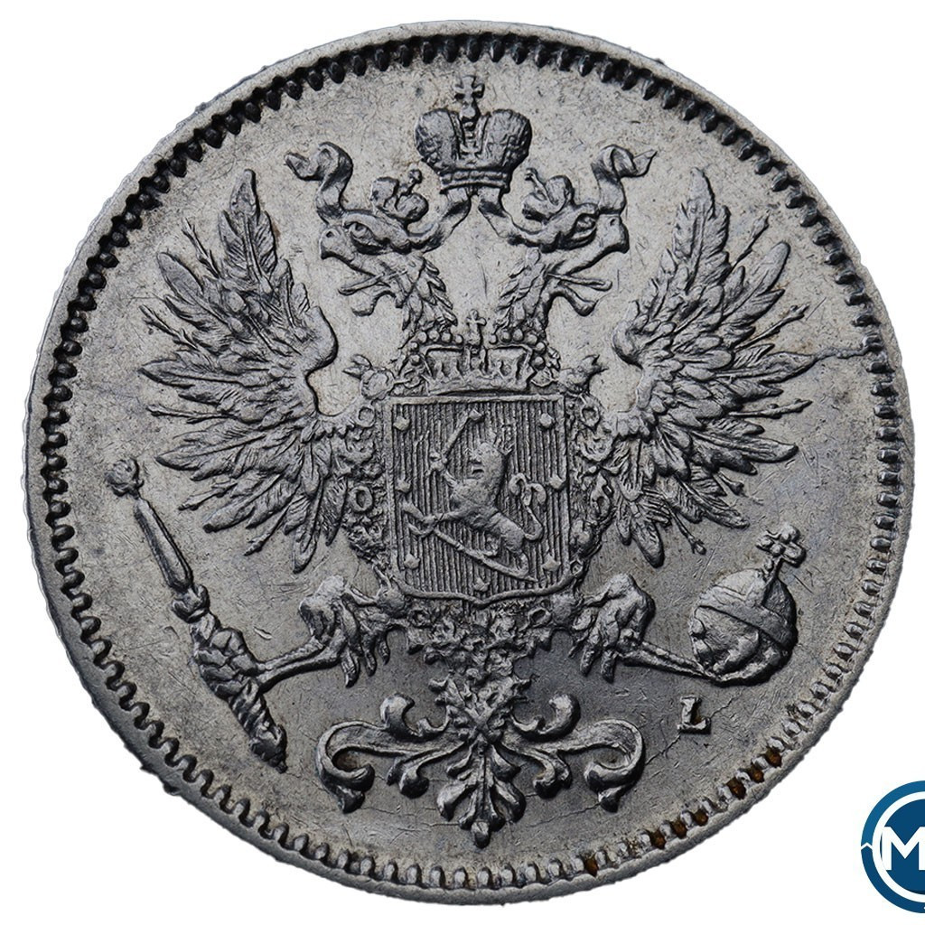 50 пенни 1893 года L Для Финляндии