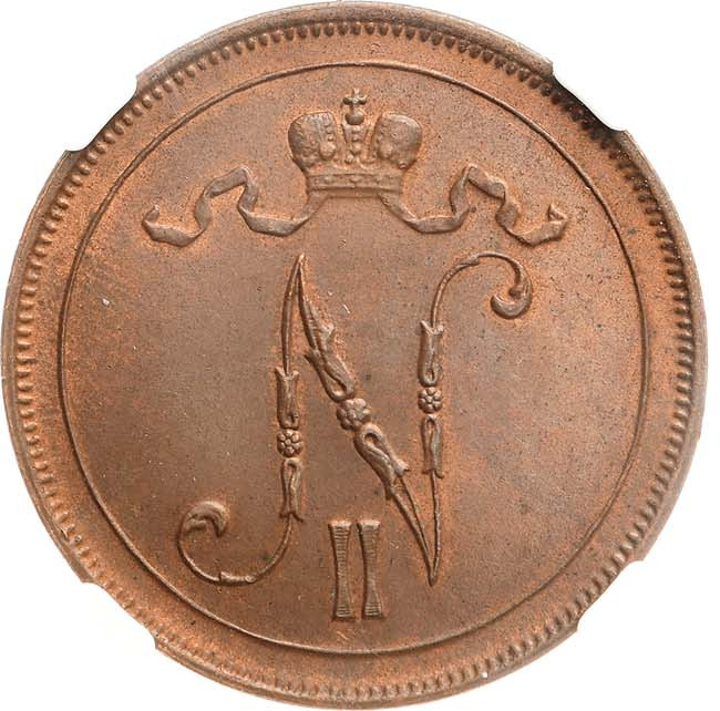 10 пенни 1914 года Для Финляндии