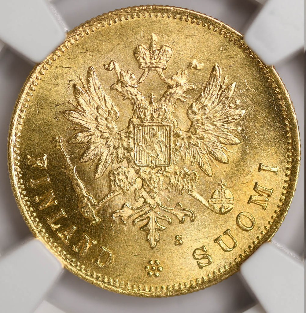 10 марок 1881 года S Для Финляндии