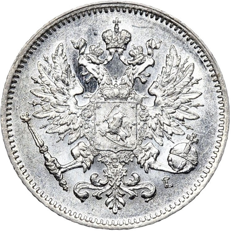 25 пенни 1909 года L Для Финляндии