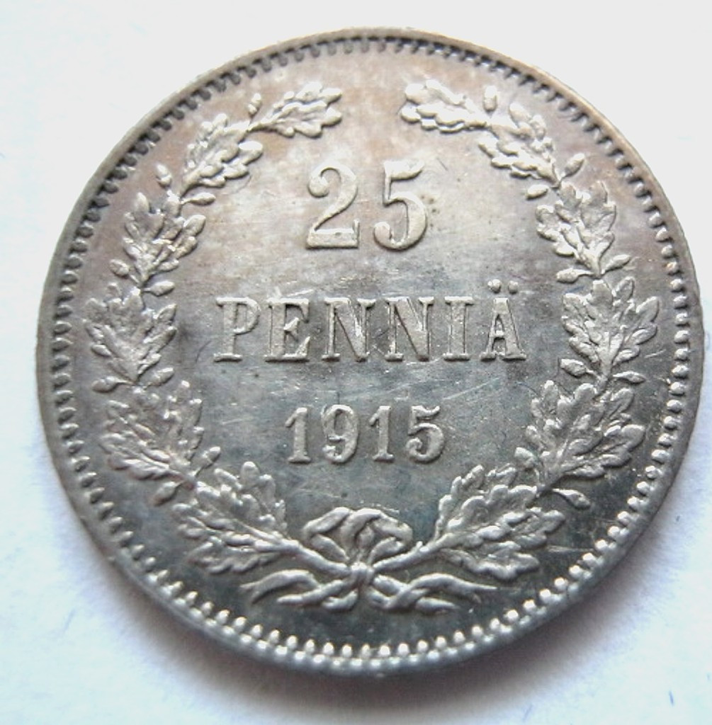 25 пенни 1915 года S Для Финляндии