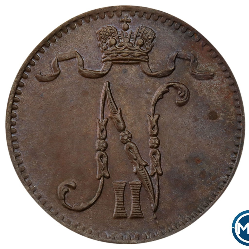 1 пенни 1901 года Для Финляндии