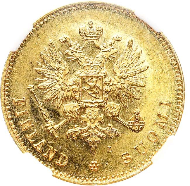 20 марок 1891 года L Для Финляндии
